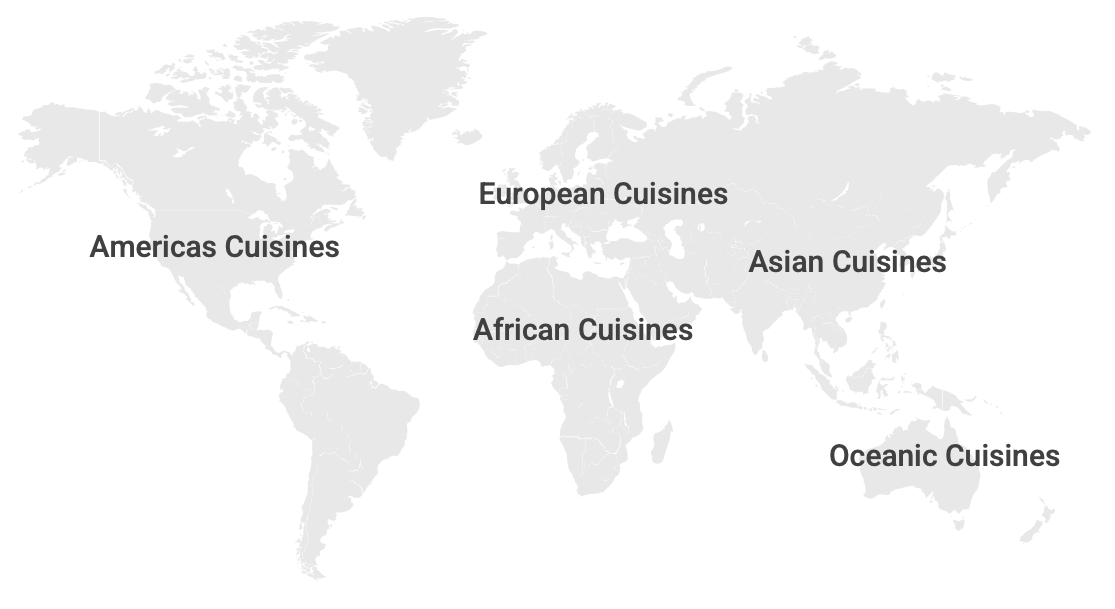 Global Cuisines. A Delicious Homemade Food Tour from